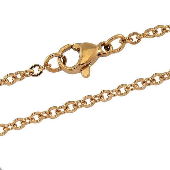 Golden Freshwater Pearl Cross Pendant 20” Necklace New - Picture 5 of 6